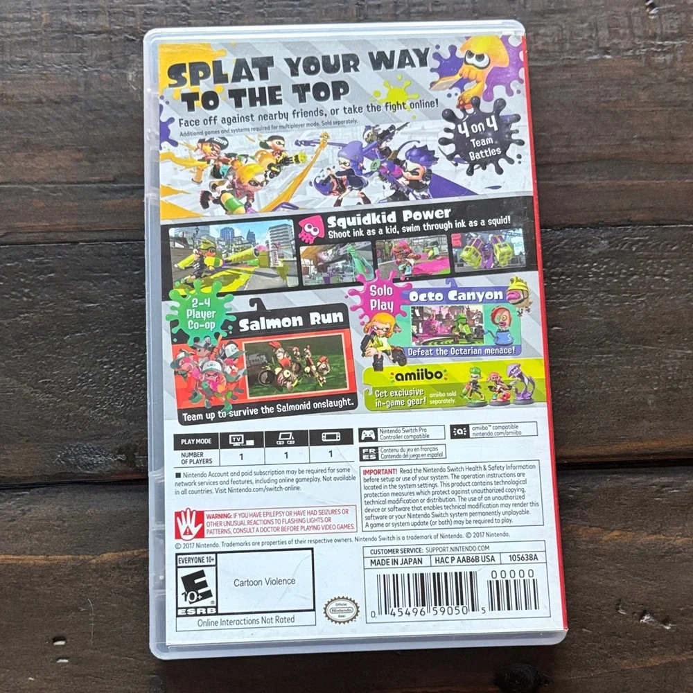 Nintendo Splatoon 2 Game - Nintendo Switch Video Game Pre-owned